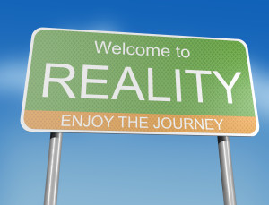 Welcome to Reality - Road sign